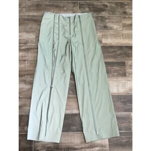 $2,995 Jil Sander Sage Zip-Detail Technical Trousers Wide Leg Runway Pants 50/40